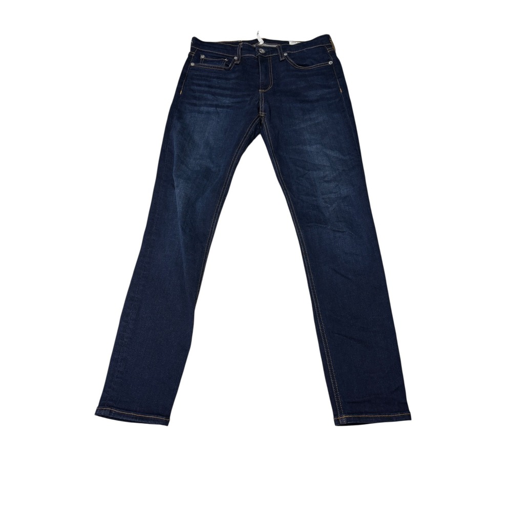 Rag & Bone Cate Mid-Rise Ankle Skinny Jeans Carmen Dark Wash 27X27